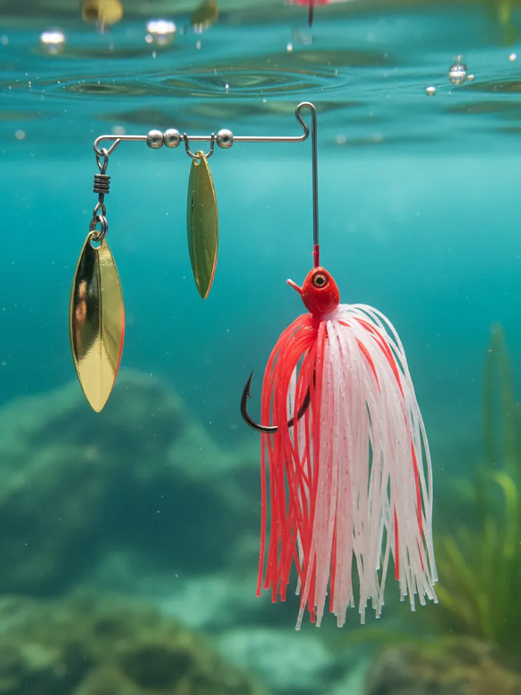 Señuelos Spinnerbait Pesca Doble Hoja Antienganche 5