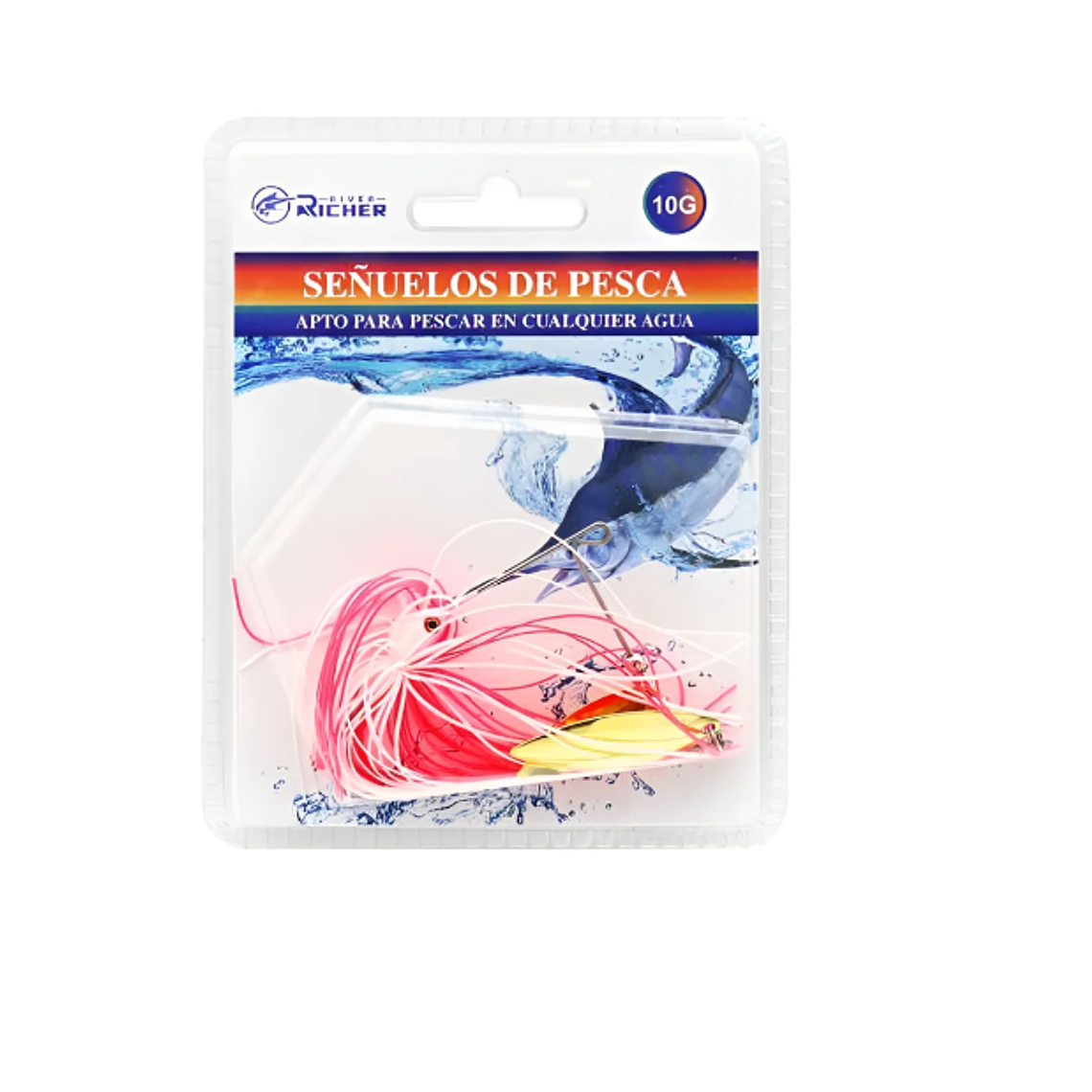 Señuelos Spinnerbait Pesca Doble Hoja Antienganche 6