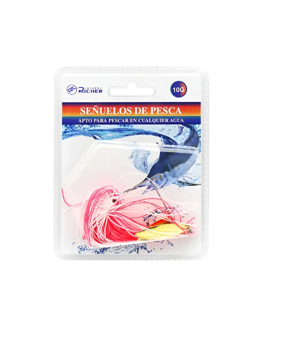 Señuelos Spinnerbait Pesca Doble Hoja Antienganche 6