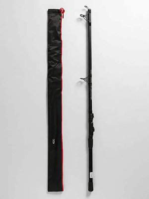 Caña de Pescar Telescópica Negra con Estuche