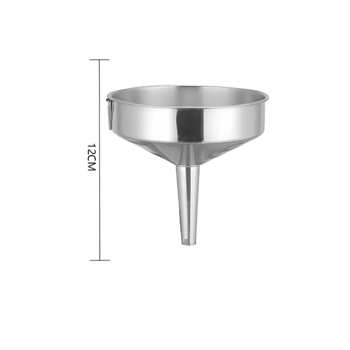 Embudo de acero inoxidable 12cm 2