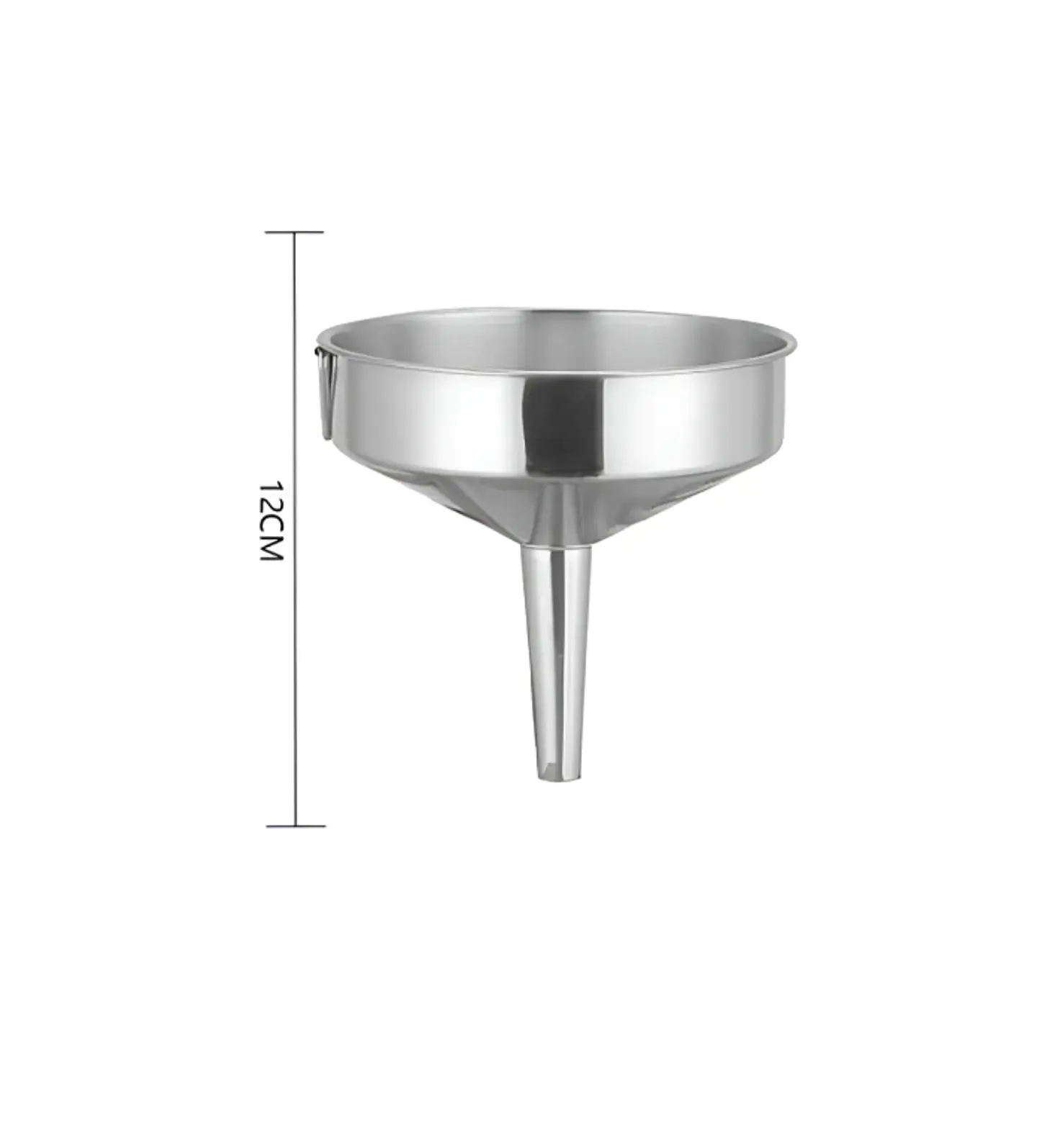 Embudo de acero inoxidable 12cm 2