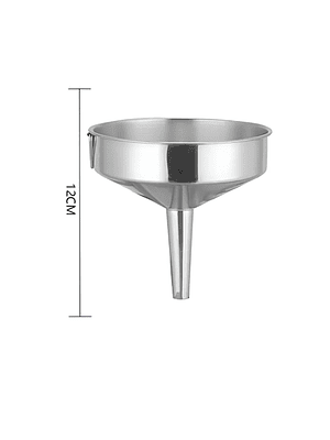 Embudo de acero inoxidable 12cm