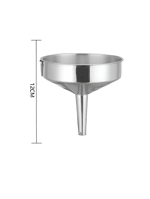 Embudo de acero inoxidable 12cm