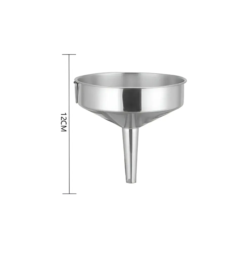 Embudo de acero inoxidable 12cm 2