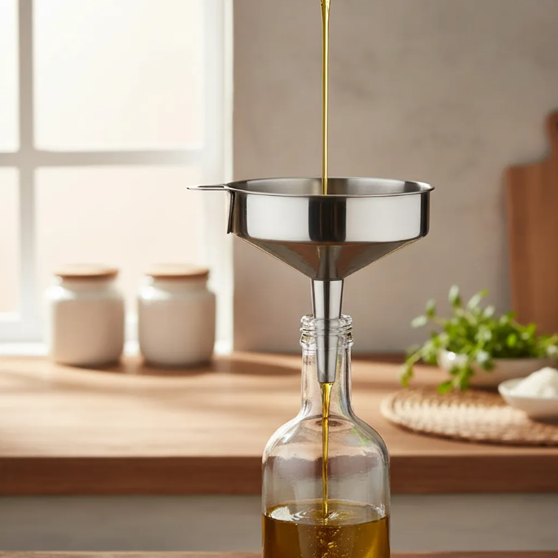 Embudo de acero inoxidable 12cm 4