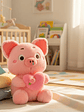 Peluche Chanchito Cerdito Rosado Con Corazón - Miniatura 3