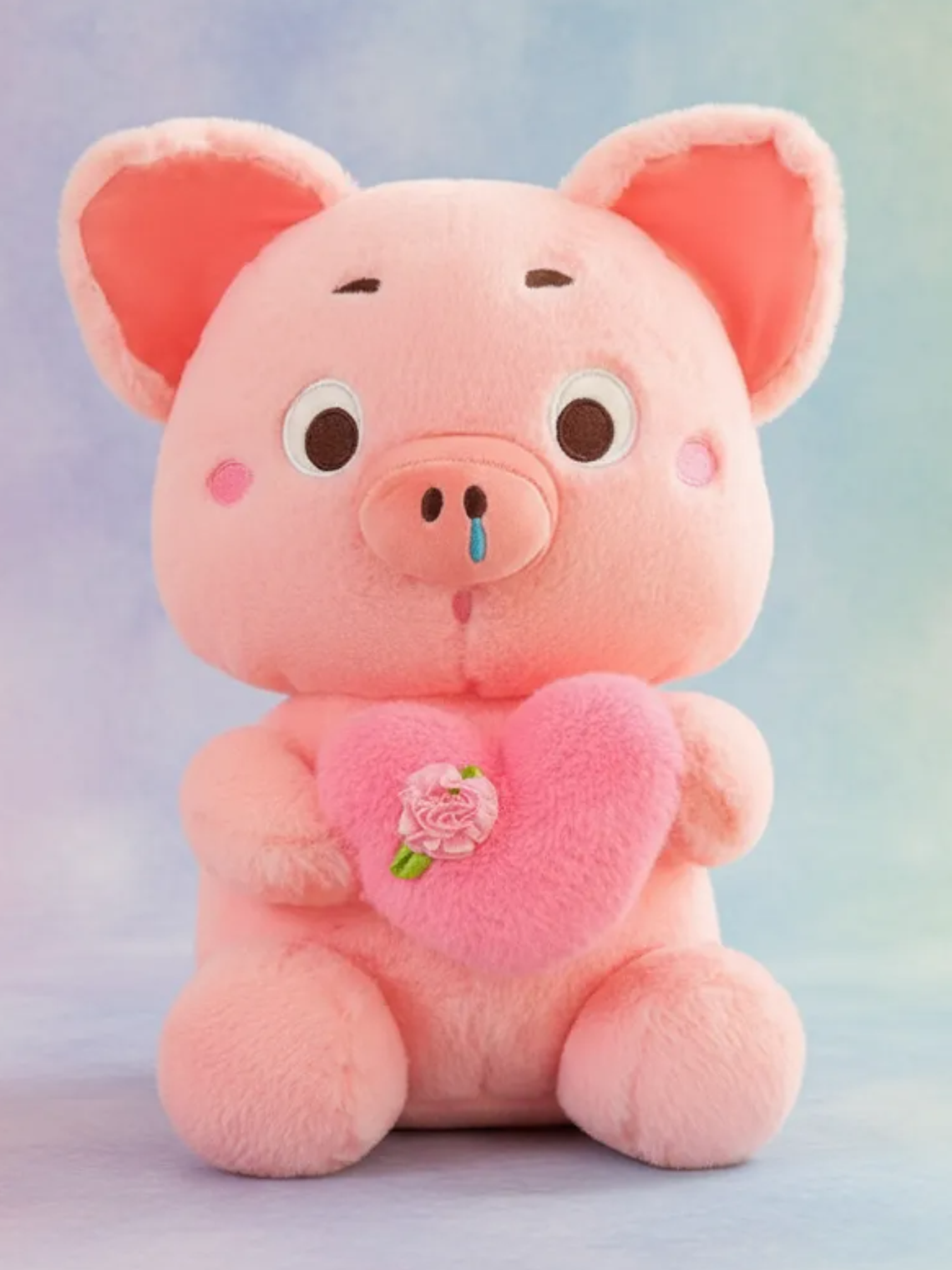 Peluche Chanchito Cerdito Rosado Con Corazón 6