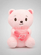 Oso De Peluche Rosado 30cm Con Corazón Regalo Enamorados - Miniatura 2