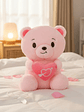 Oso De Peluche Rosado 30cm Con Corazón Regalo Enamorados - Miniatura 1