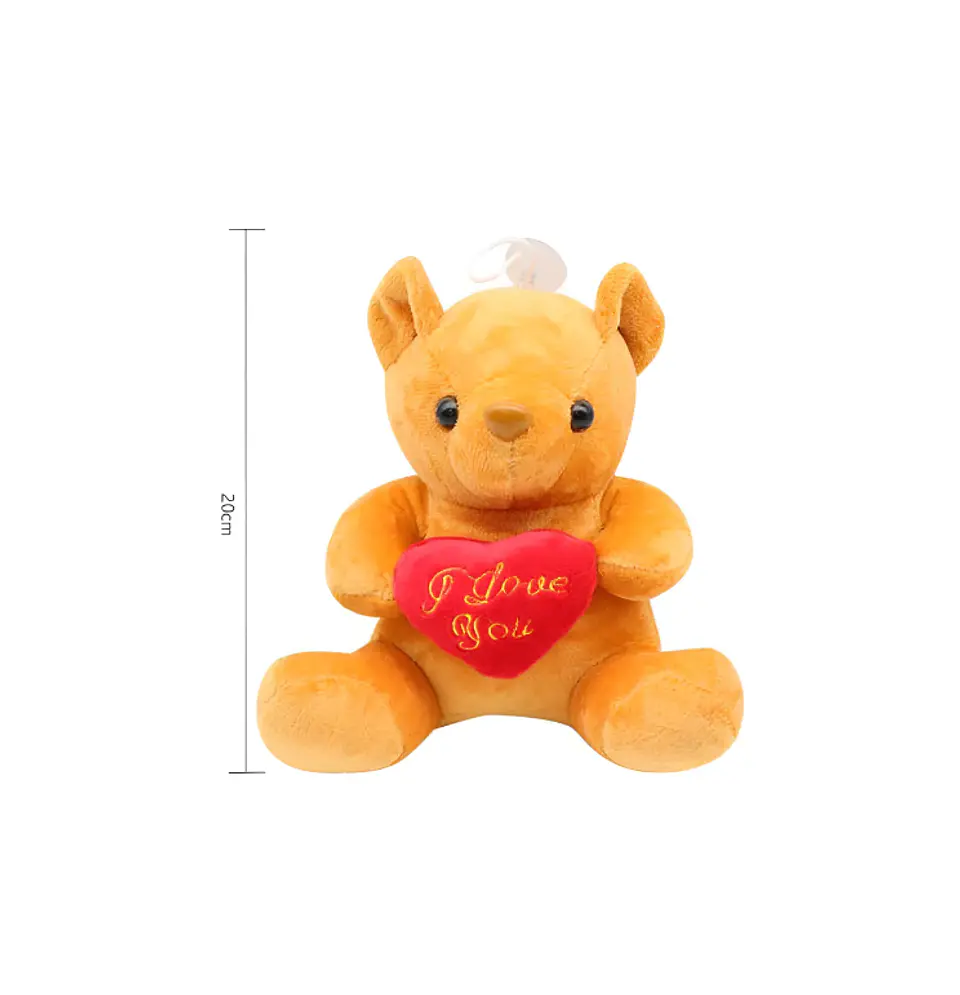 Oso De Peluche Con Corazón I Love You 20cm Regalo Amor 5