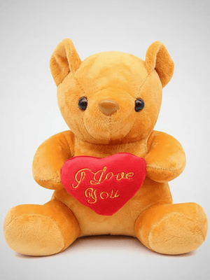 Oso De Peluche Con Corazón I Love You 20cm Regalo Amor