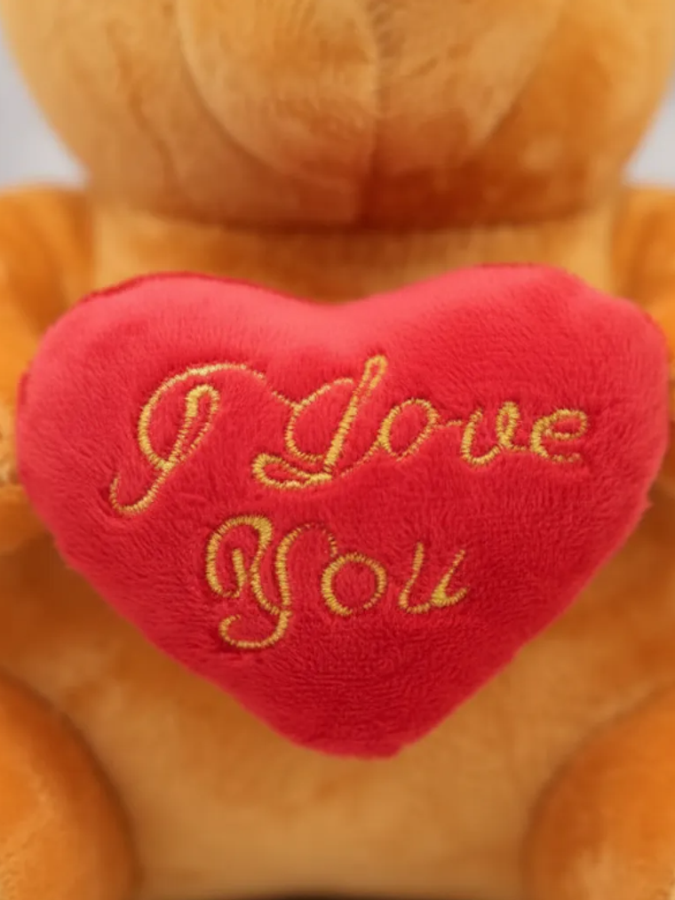 Oso De Peluche Con Corazón I Love You 20cm Regalo Amor 3