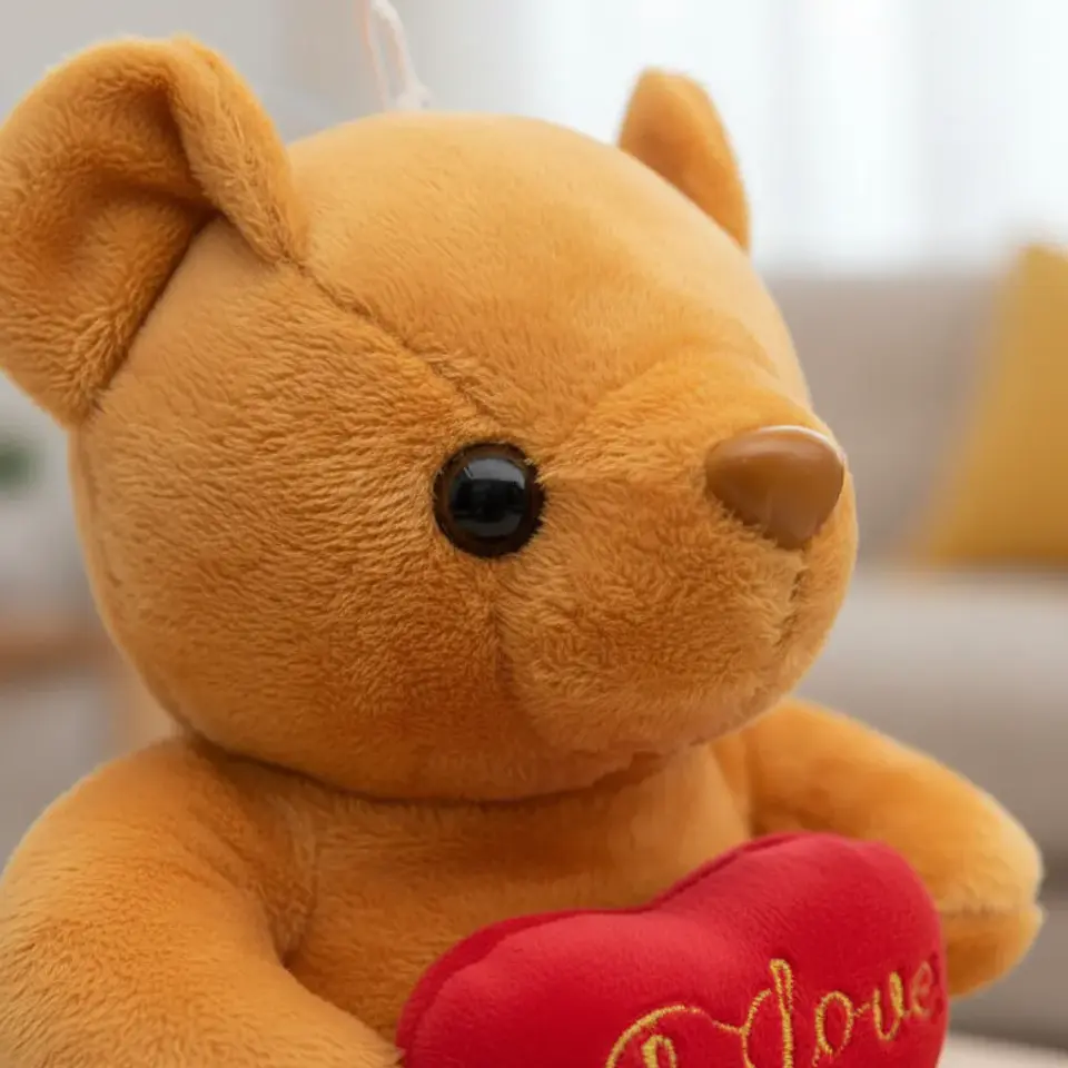 Oso De Peluche Con Corazón I Love You 20cm Regalo Amor 4