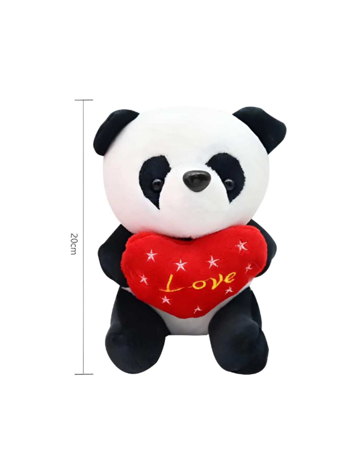 Peluche Oso Panda Con Corazón Love 20cm Regalo Amor 4