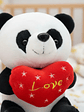Peluche Oso Panda Con Corazón Love 20cm Regalo Amor - Miniatura 2
