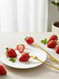 Set Tenedores De Postre Diseño Frutilla Dorados 16cm - Miniatura 6