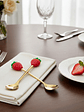 Set Cucharas De Postre Diseño Frutilla Acero Inoxidable - Miniatura 4
