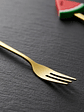 Set Tenedores De Postre Diseño Sandía Dorados 16cm - Miniatura 6