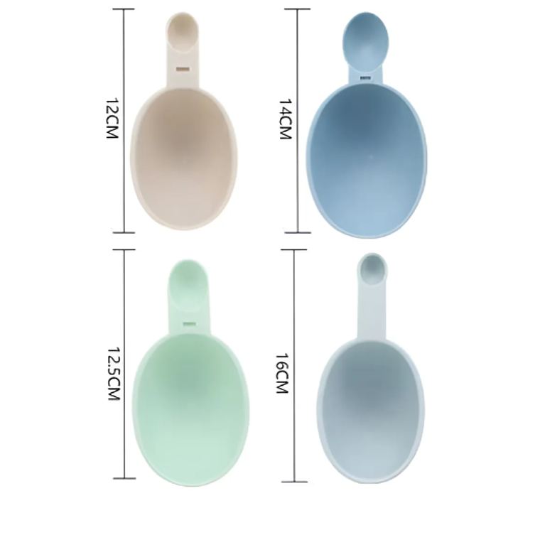 Set de Cucharas Medidoras Plásticas Colores Variados 3