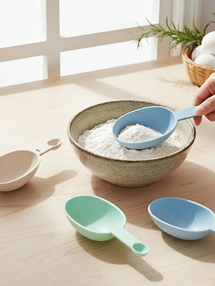 Set de Cucharas Medidoras Plásticas Colores Variados