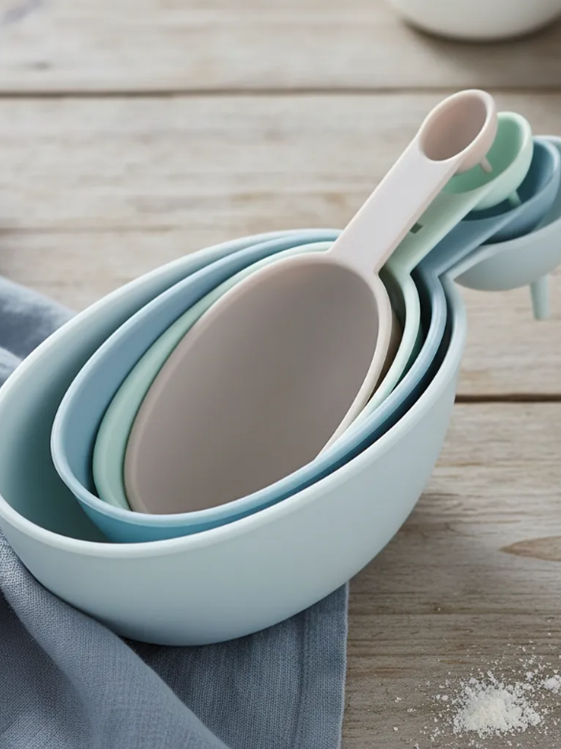 Set de Cucharas Medidoras Plásticas Colores Variados 2