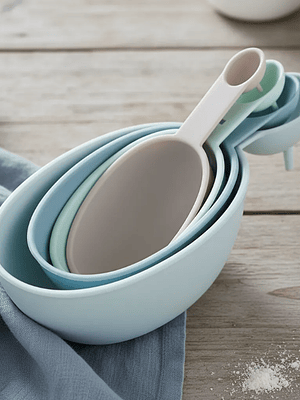 Set de Cucharas Medidoras Plásticas Colores Variados