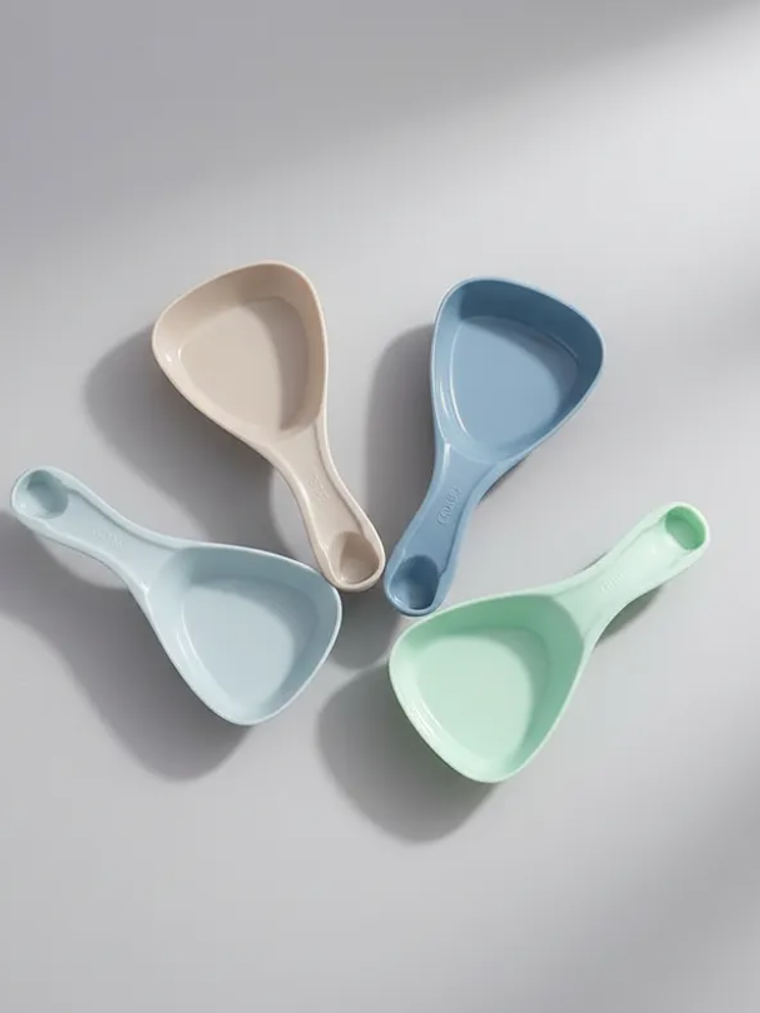Set de cucharas medidoras apilables de plástico para cocina 4
