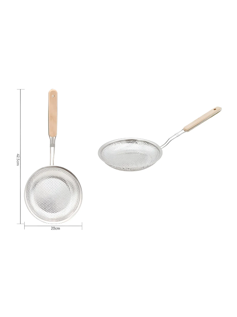 Espumadera Colador Acero Inoxidable Frituras 20cm 3