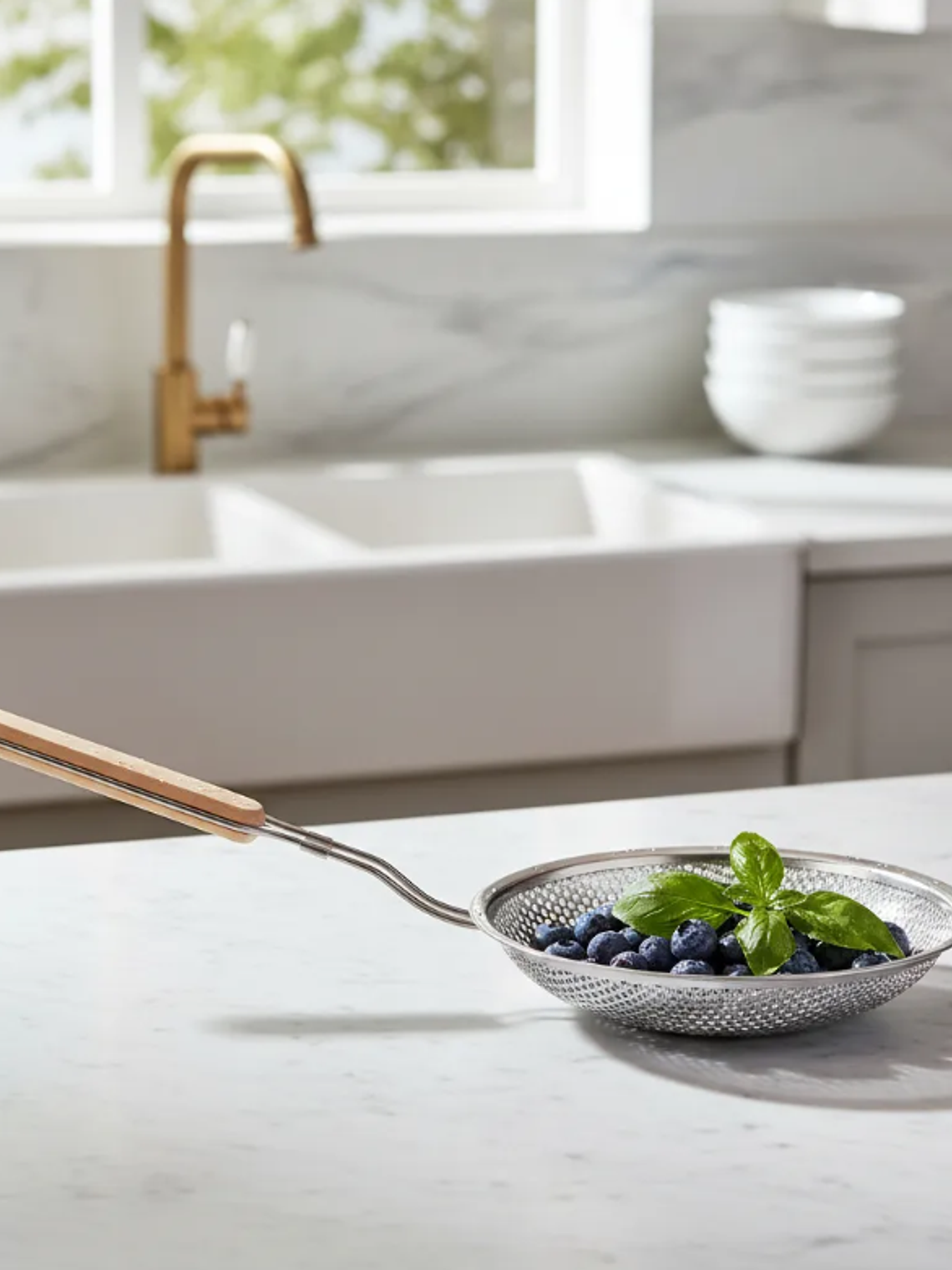 Espumadera Colador Acero Inoxidable Frituras 20cm 4