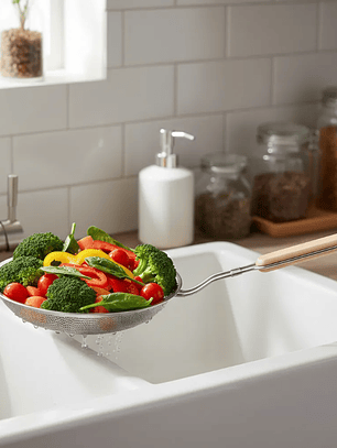 Espumadera Colador Acero Inoxidable Frituras 20cm