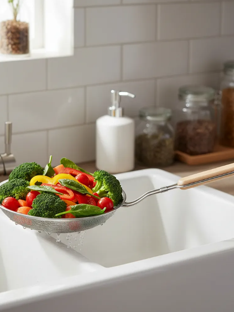 Espumadera Colador Acero Inoxidable Frituras 20cm 1