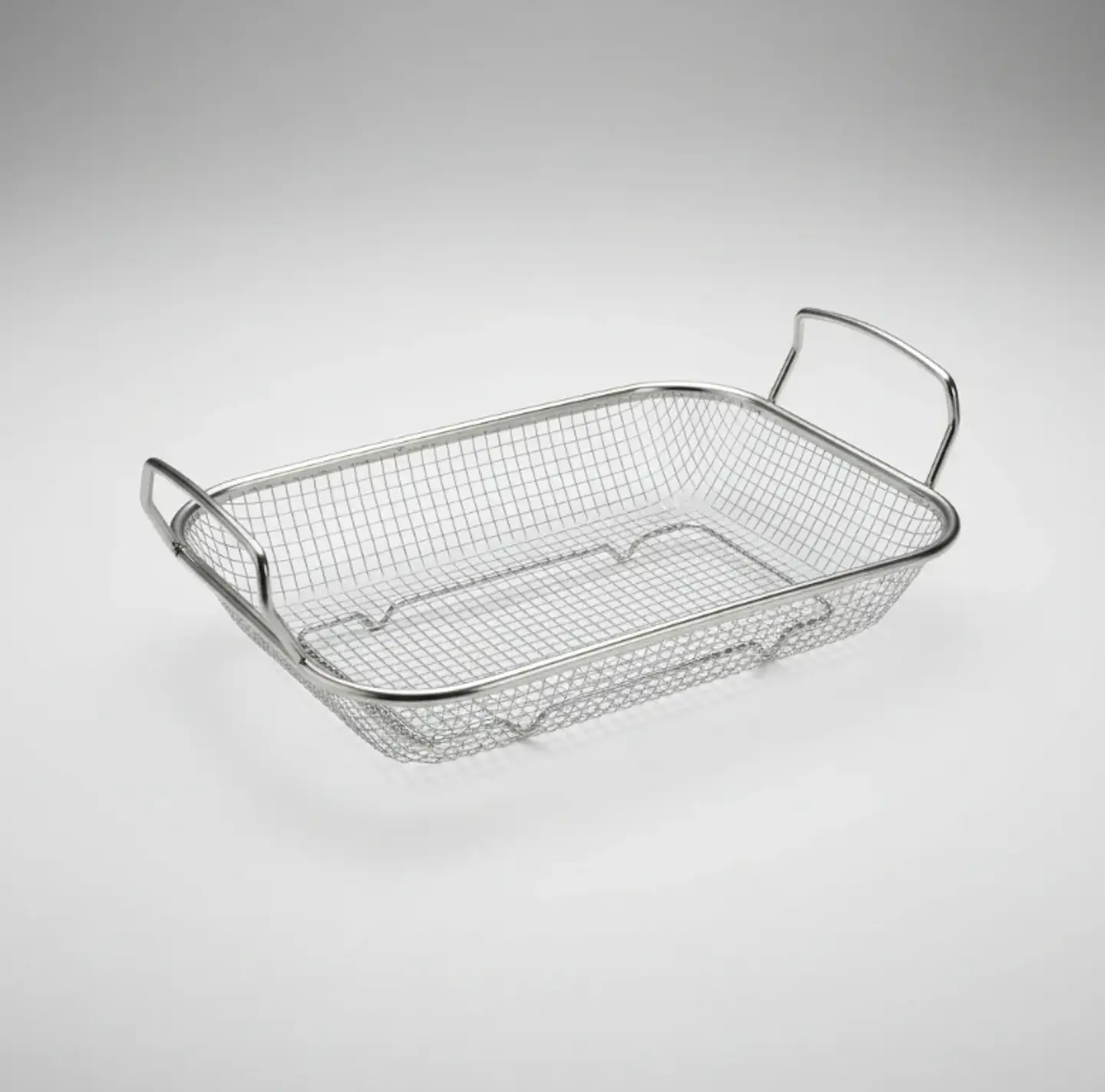 Canasto Cesta Freidora Escurridor De Acero Inoxidable Malla 2