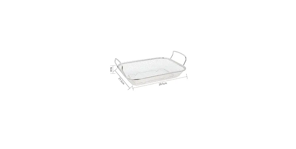 Canasto Cesta Freidora Escurridor De Acero Inoxidable Malla 4