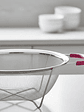 Colador de acero inoxidable con asas rosas 26cm cocina - Miniatura 3