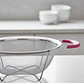 Colador de acero inoxidable con asas rosas 26cm cocina - Miniatura 3
