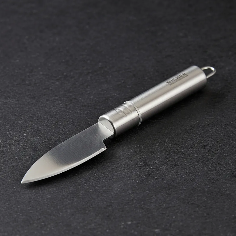 Cuchillo Pelador Curvo Acero Inoxidable Para Verduras 2