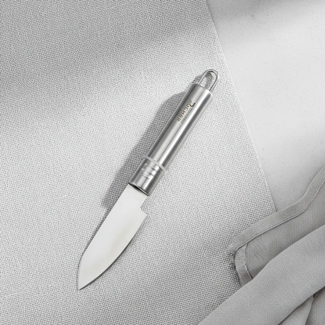 Cuchillo Pelador Curvo Acero Inoxidable Para Verduras 7