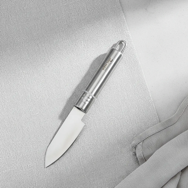 Cuchillo Pelador Curvo Acero Inoxidable Para Verduras 7