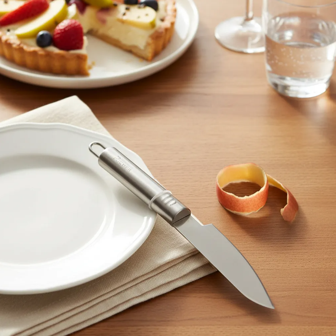 Cuchillo Pelador Curvo Acero Inoxidable Para Verduras 8