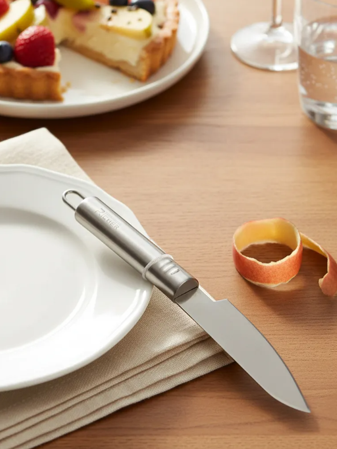 Cuchillo Pelador Curvo Acero Inoxidable Para Verduras 8