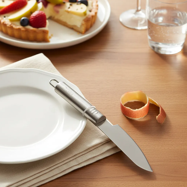 Cuchillo Pelador Curvo Acero Inoxidable Para Verduras 8