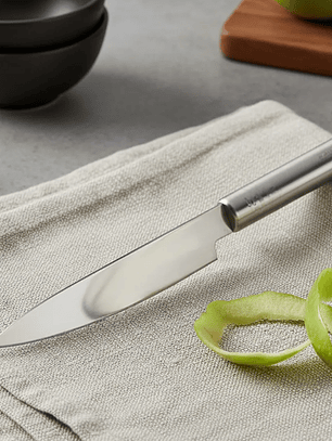 Cuchillo Pelador Curvo Acero Inoxidable Para Verduras