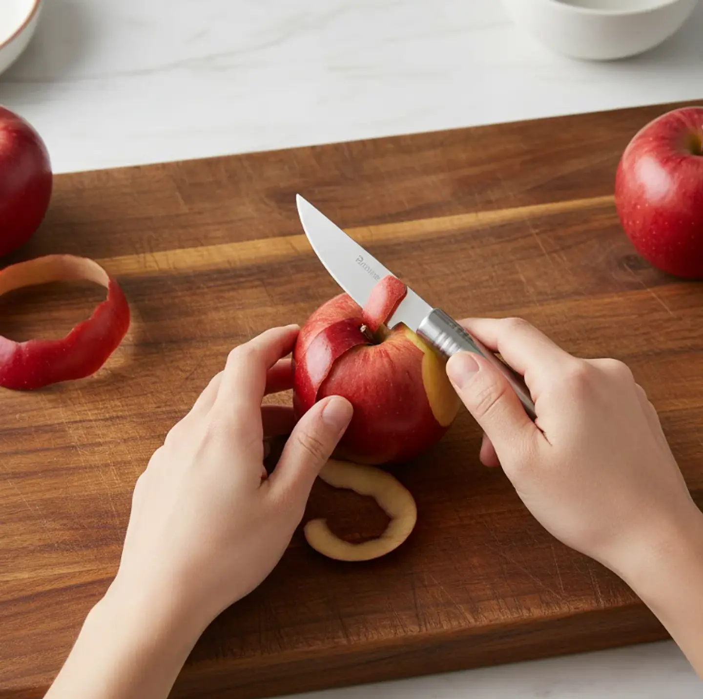 Cuchillo Pelador Curvo Acero Inoxidable Para Verduras 6