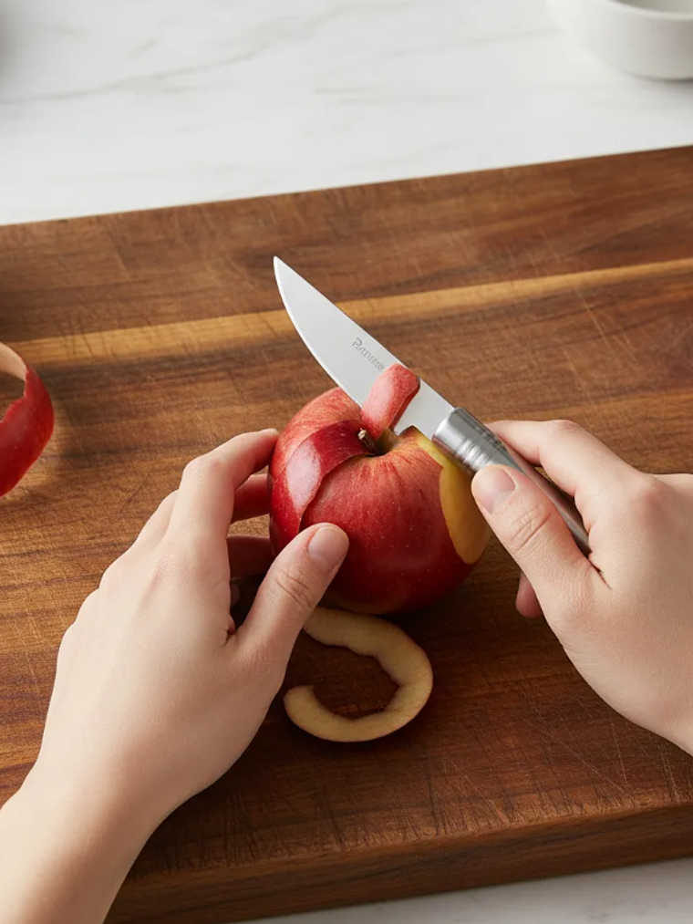 Cuchillo Pelador Curvo Acero Inoxidable Para Verduras 6