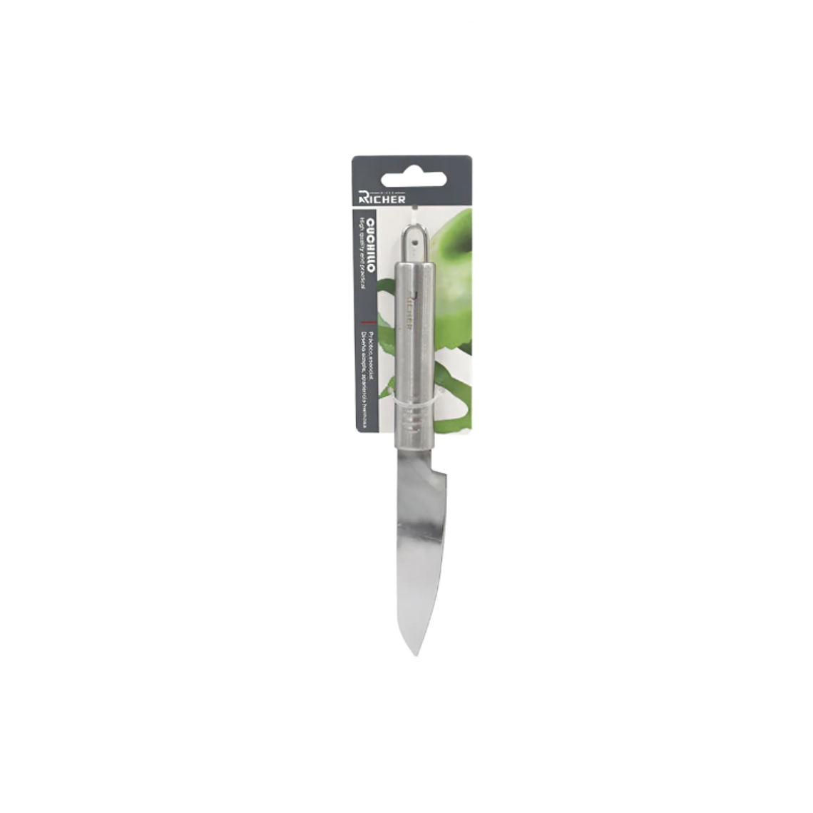 Cuchillo Pelador Curvo Acero Inoxidable Para Verduras 3