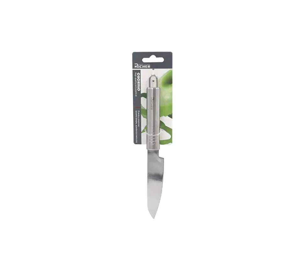Cuchillo Pelador Curvo Acero Inoxidable Para Verduras 3