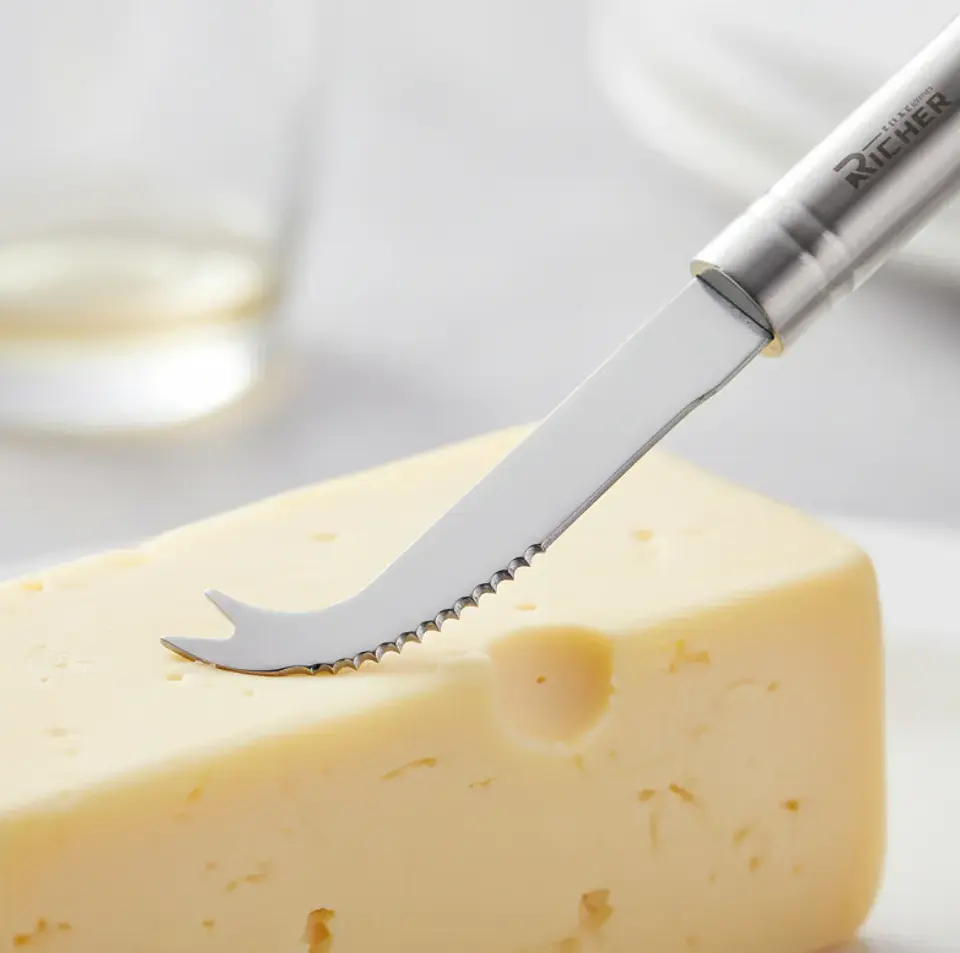 Cuchillo Para Queso Richer Acero Inoxidable Multiuso 22.5cm 3