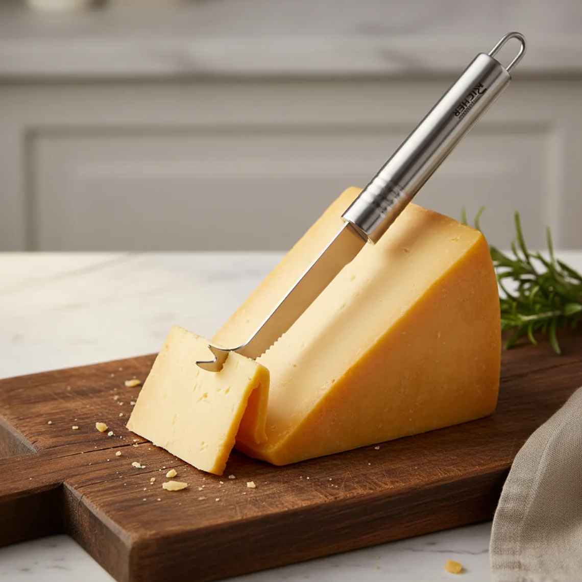 Cuchillo Para Queso Richer Acero Inoxidable Multiuso 22.5cm 5