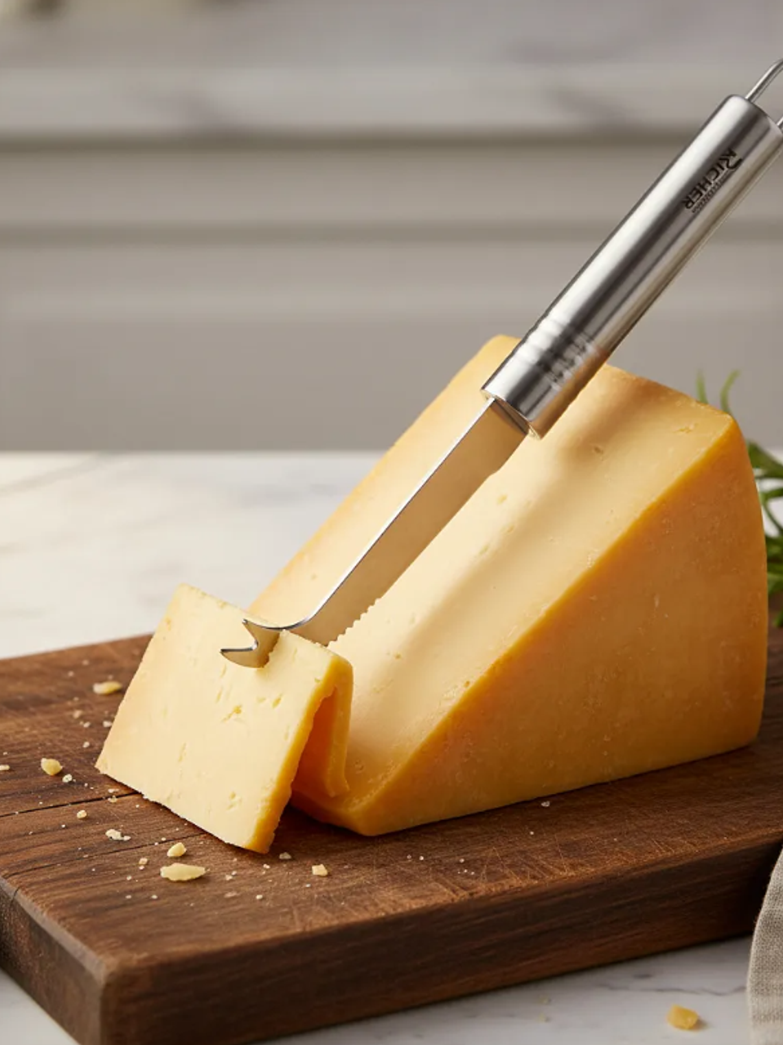 Cuchillo Para Queso Richer Acero Inoxidable Multiuso 22.5cm 5